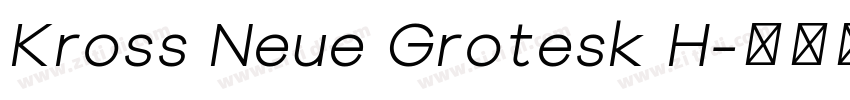 Kross Neue Grotesk H字体转换